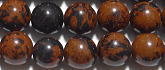 マホガニーオブシディアン丸玉8mm / 天然石ビーズ『マホガニーオブシディアン』(バラ売り・1玉販売・1粒売り)